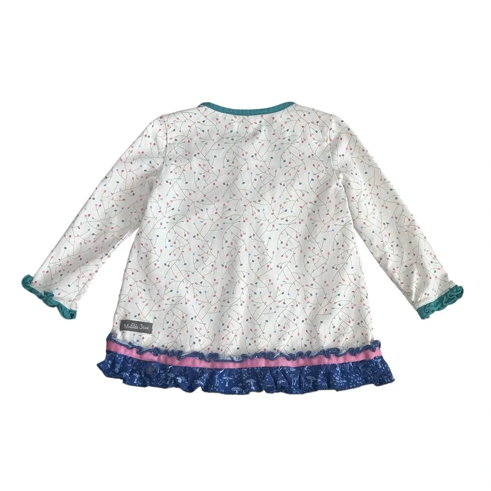 Matilda Jane Love You So Mushroom Girls Tunic Dress 18-24 Months Retired Ruffled